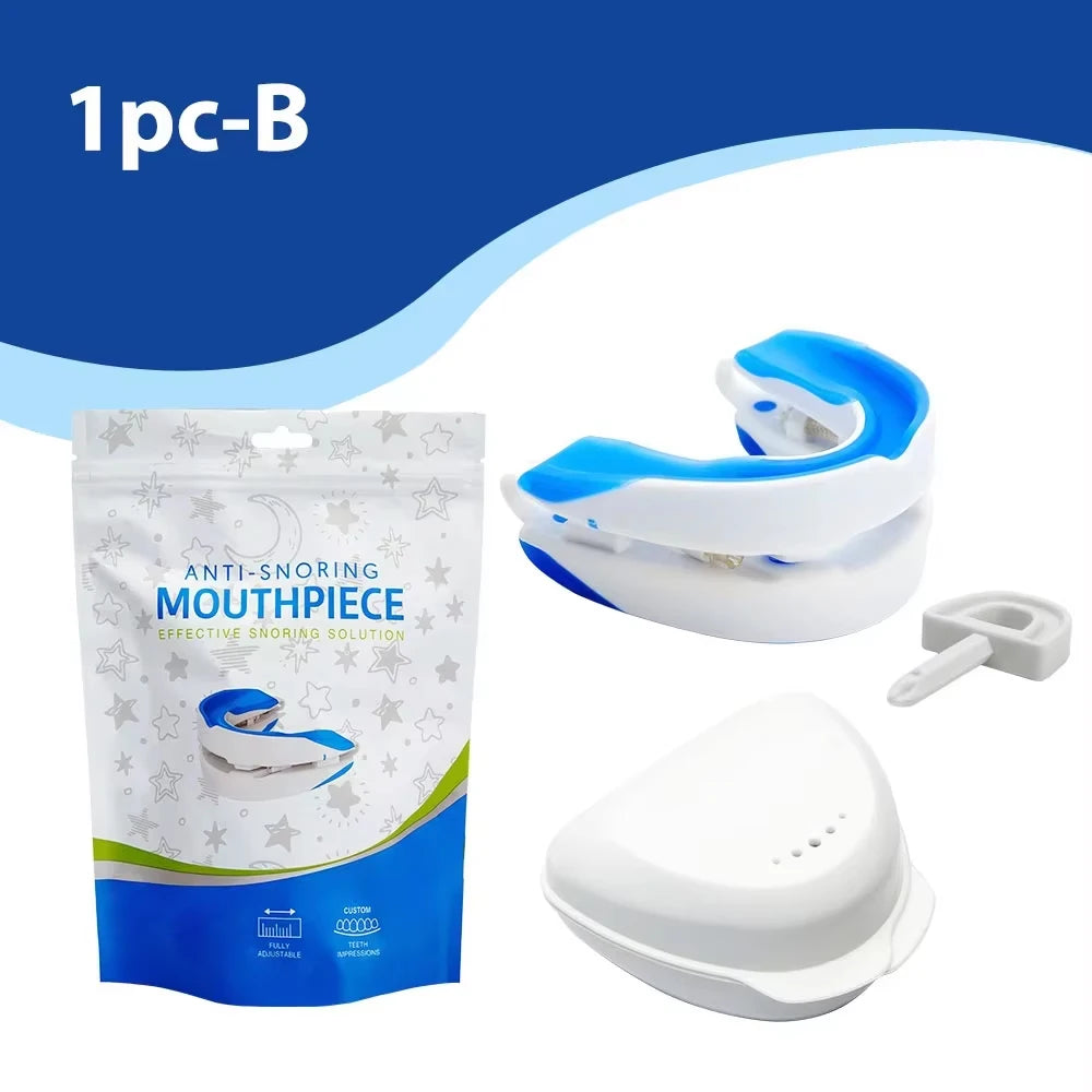 Mouthpiece Anti Snore Mouth Guard Silicone Anti Snoring Bruxism Sleeping Aid Apnea Guard Teeth Snoring Device Stop Snore Oral