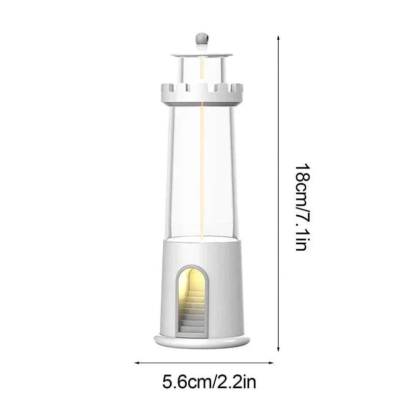 Moon Projection Lighthouse Night Lights Motion Sensor Dimmable Timing Ambient Lamp Decor Bluetooth Music Christmas Birthday Gift