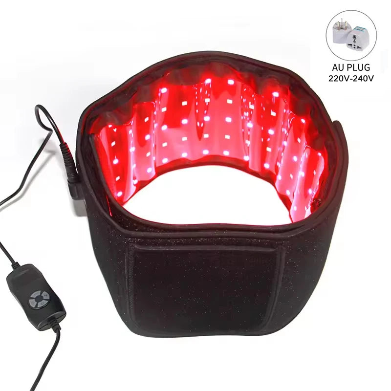 LED Phototherapy Massage Belt Red Light Hot Compress 850nm 660nm Body Shaping Weight Loss And Relaxation Back Pain Relief