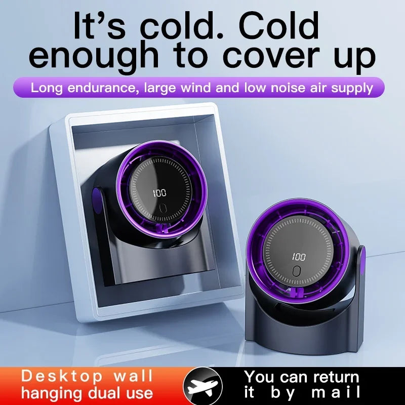 Xiaomi Smart Electric Fan Usb Multifunction Bladeless Fan Desktop Silent Wall Mounted Ventilator Fan Home Office Indoor Camping