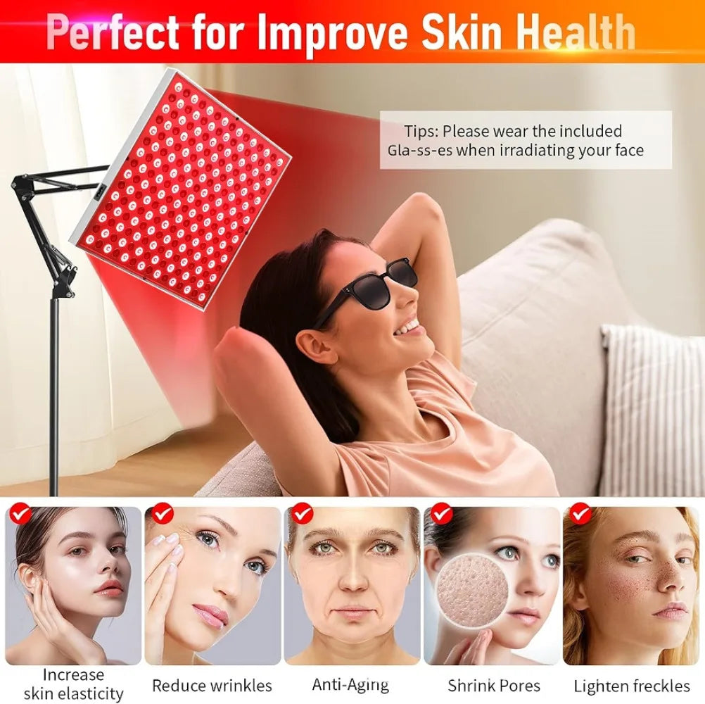 225Pcs LED Red Light Panel Lamp for LED Light Back Pain Relief Weight Loss Slimming Machine Waist Shoulder Heat Massager