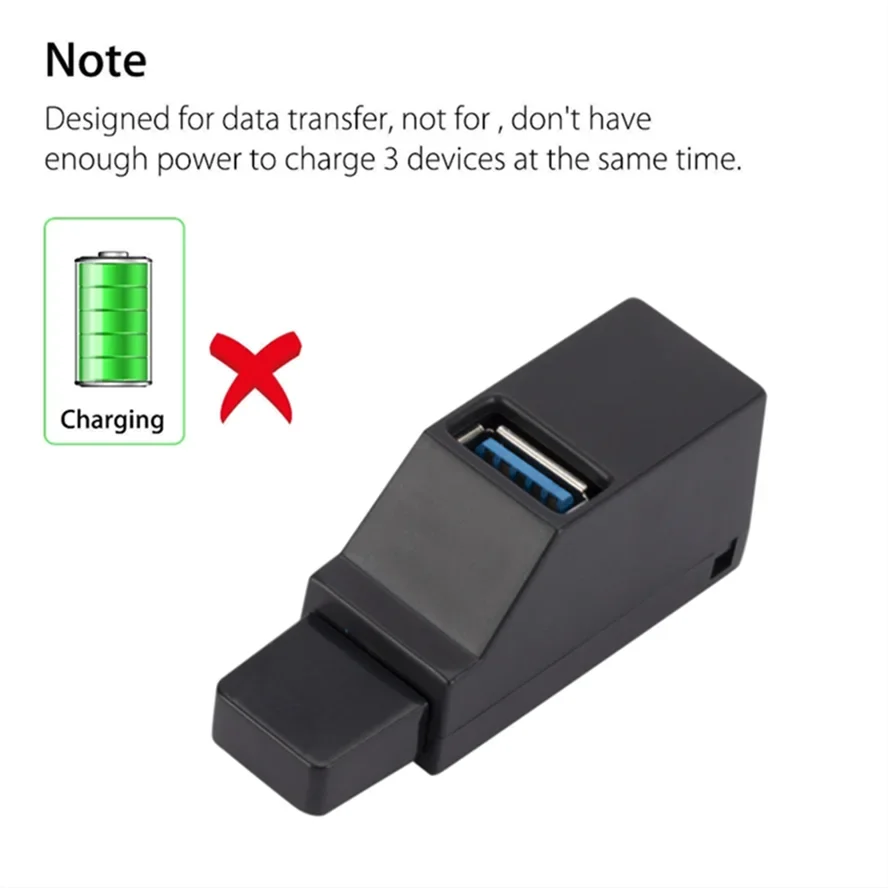 USB Multi port Hub USB 3.0 HUB Adapter Extender Mini Splitter Box 1 to 3 Ports High Speed USB 2.0 For PC Laptop Disk Card Reader