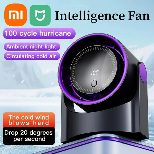 Xiaomi Smart Electric Fan Usb Multifunction Bladeless Fan Desktop Silent Wall Mounted Ventilator Fan Home Office Indoor Camping