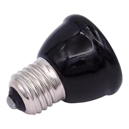 25/50/75/100W E27 Reptile Pet Heating Lamp Black Infrared Ceramic Emitter Heat Light Bulb Turtle Lizard Pet Brooder 220V