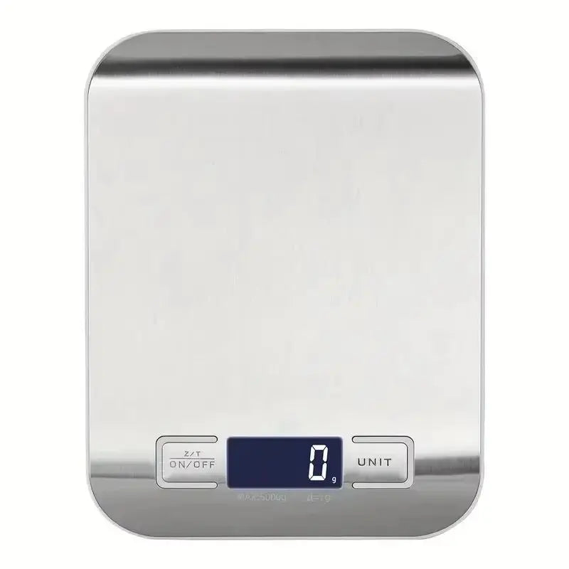 Electronic Digital Kitchen Scale LED Display 10kg 5kg/1g Stainless Steel Panel Scales Home Jewelry Food Snacks Weighing Tools