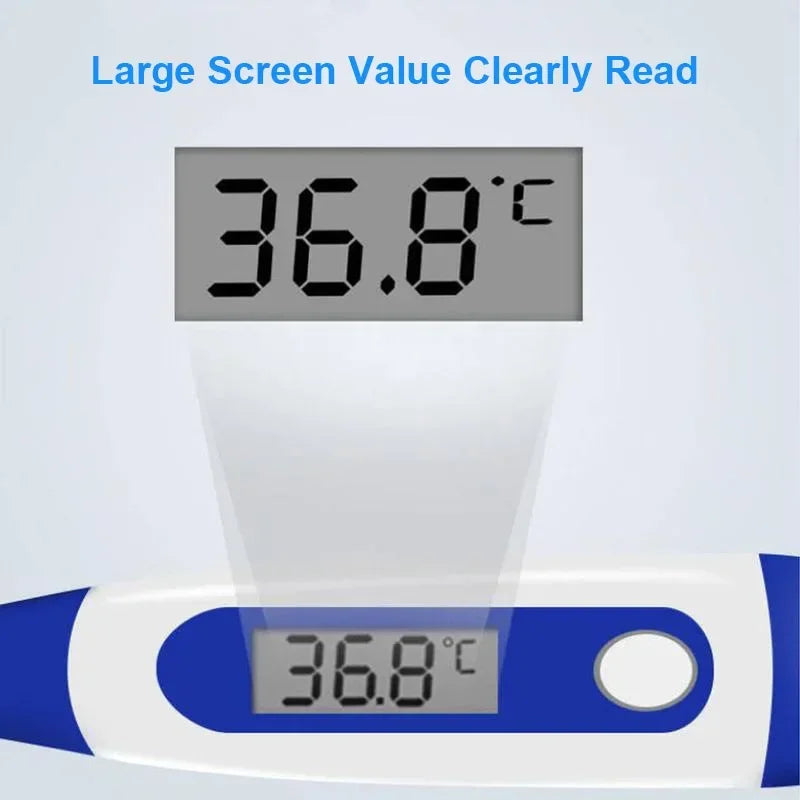 Pulse Oximeter Finger Clip Pulse Thermometer Electronic Soft Head Oral Armpit Temperature Measurement Household Adults Children