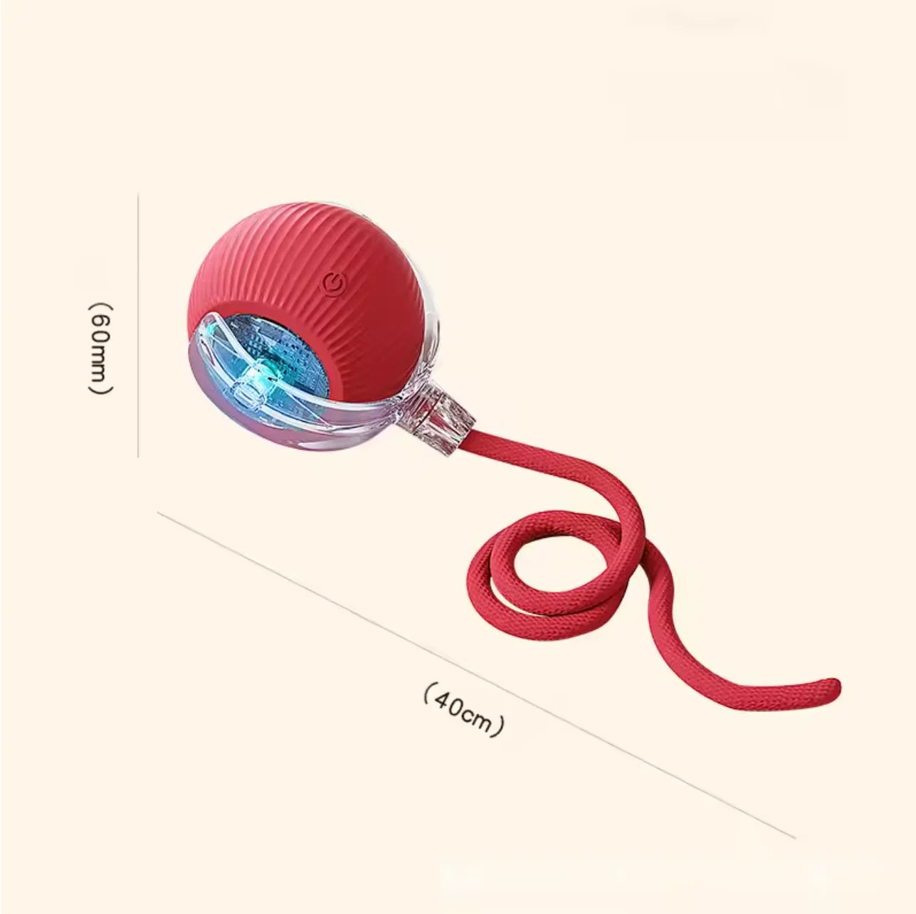 1Pcs Cat Interactive Ball Toys Automatic Rolling Ball Faux Tail Rechargeable Smart Pet Electric Toy Cat Training Imitate Mouse