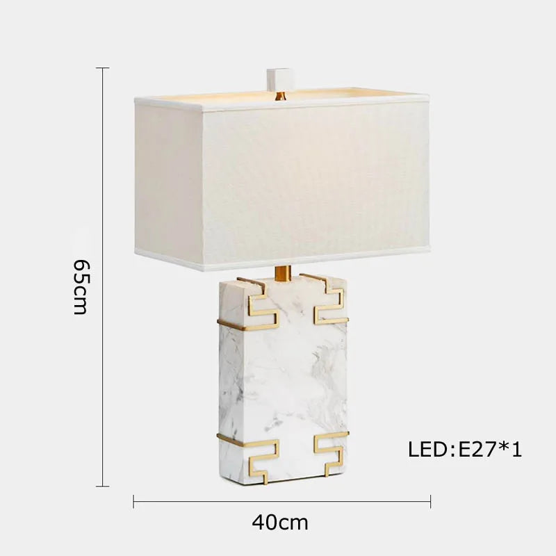 Rattan and Marble Ball Lamp