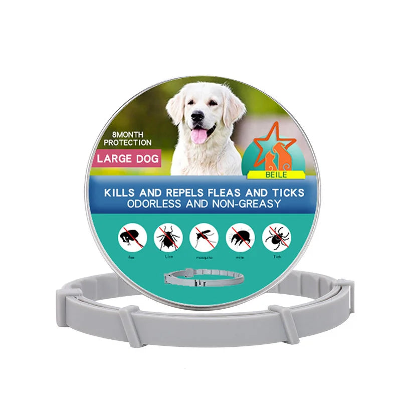 38/70CM Pet Anti Flea Ticks Antiparasitic Dog Cats Collar Protection Retractable Comfortable Breakaway Collars Kittens Large Dog