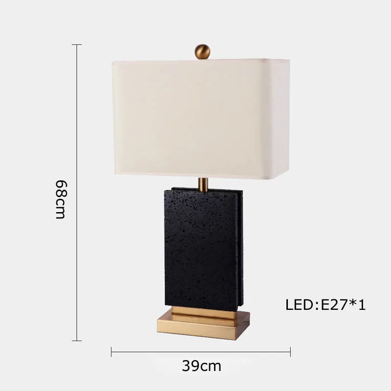 Rattan and Marble Ball Lamp