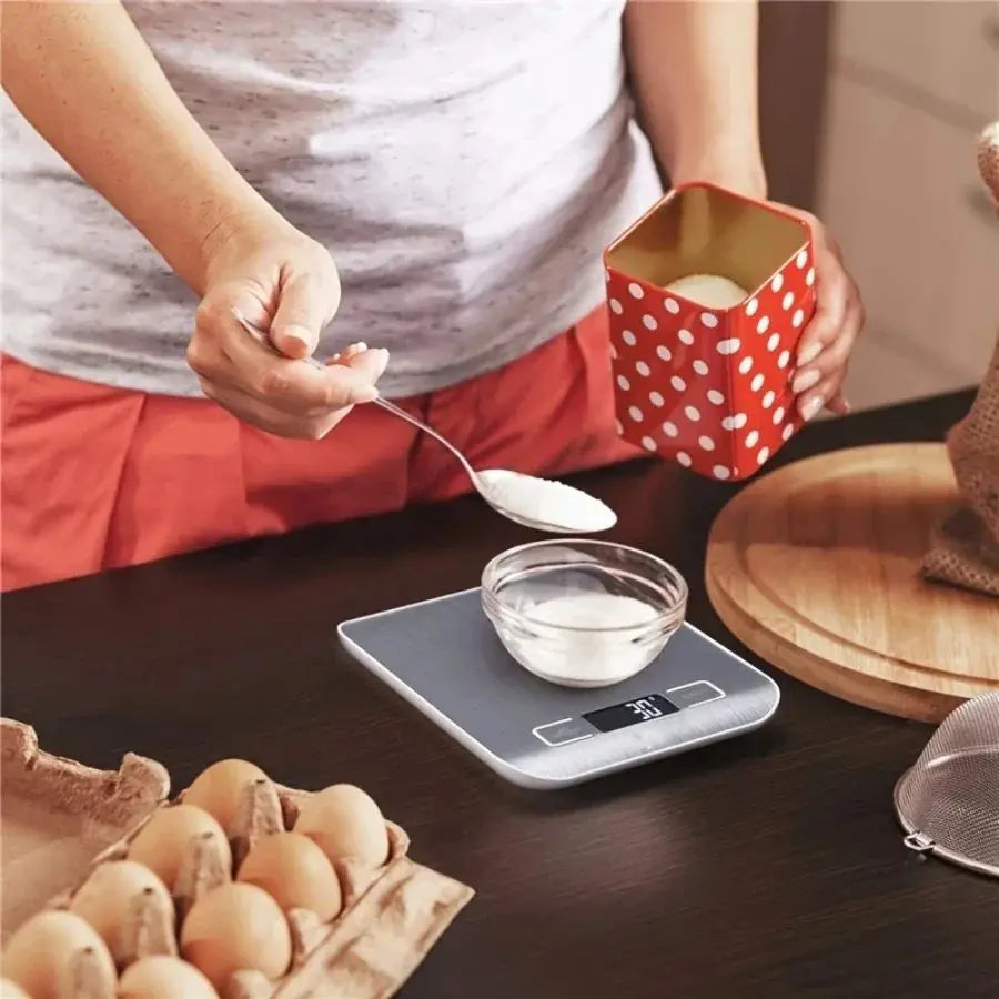 Electronic Digital Kitchen Scale LED Display 10kg 5kg/1g Stainless Steel Panel Scales Home Jewelry Food Snacks Weighing Tools