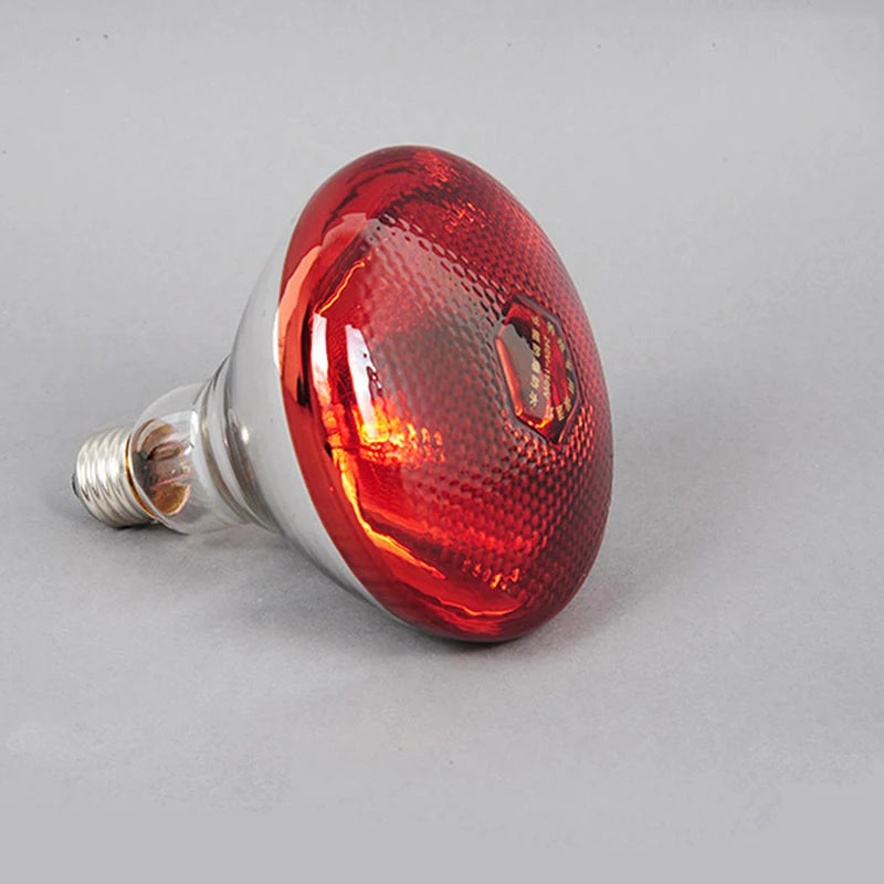 250W Poultry Infrared Heat Lamp Waterproof Anti-Explosion Thickened Light Bulbs For Piglet Chicken Duck Birds E27 Heating Lamp